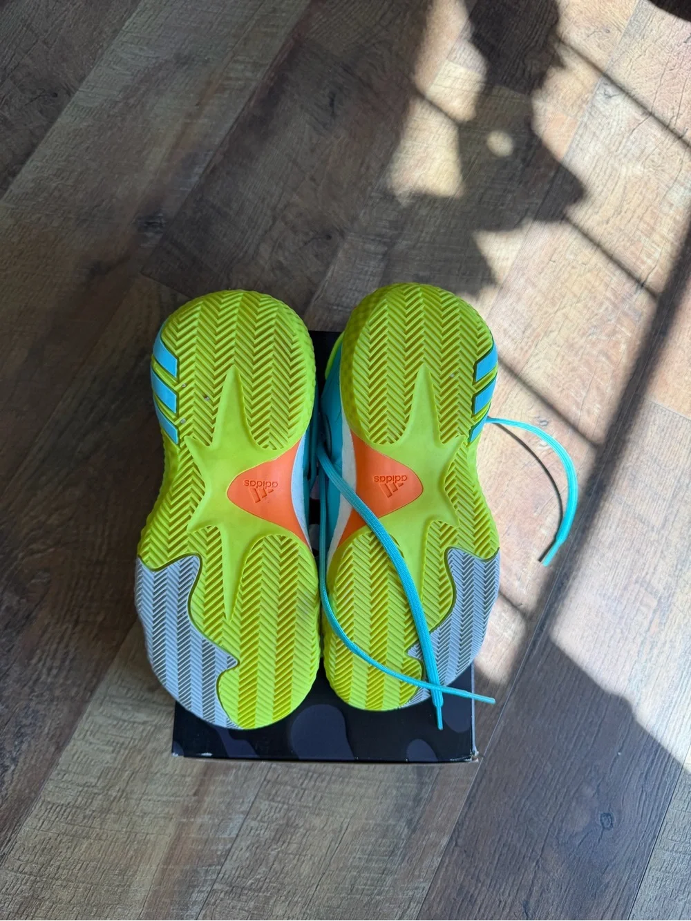 adidas Kids Harden Vol. 6 Sneakers - Pulse Aqua with Solar Yellow Accents